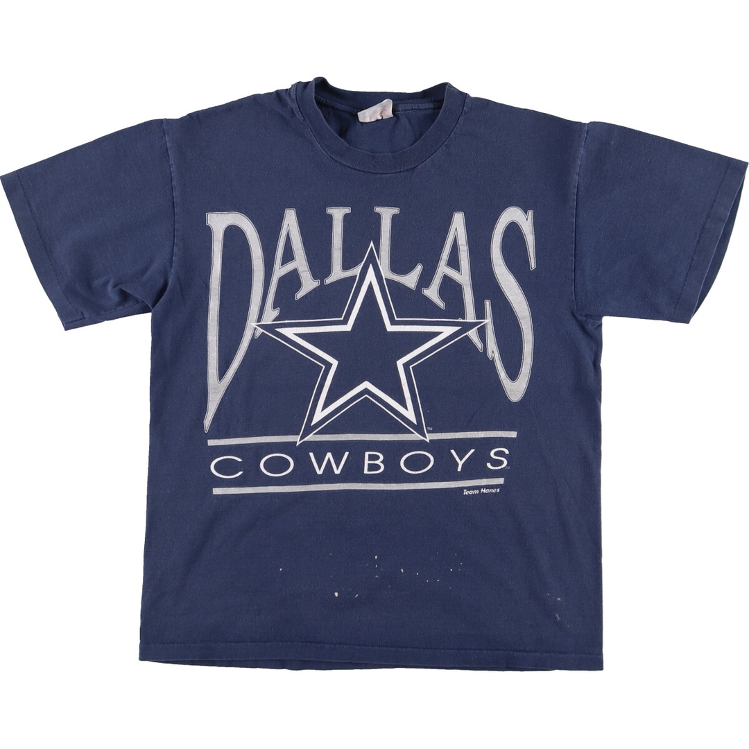 Hanes(ヘインズ)の古着 90年代 ヘインズ Hanes NFL DALLAS COWBOYS ダラスカウボーイズ スポーツプリントTシャツ USA製 メンズM ヴィンテージ /eaa447855 メンズのトップス(Tシャツ/カットソー(半袖/袖なし))の商品写真