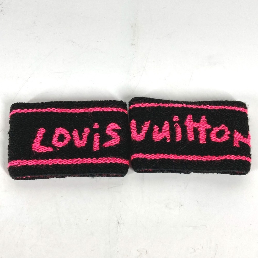 LOUIS VUITTON(ルイヴィトン)のルイヴィトン LOUIS VUITTON ペア M72382 グラフィティ リストバンドのみ 2つセット  リストバンド アクリル ブラック 美品 メンズのファッション小物(その他)の商品写真