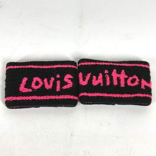 LOUIS VUITTON - ルイヴィトン LOUIS VUITTON ペア M72382 グラフィティ リストバンドのみ 2つセット  リストバンド アクリル ブラック 美品