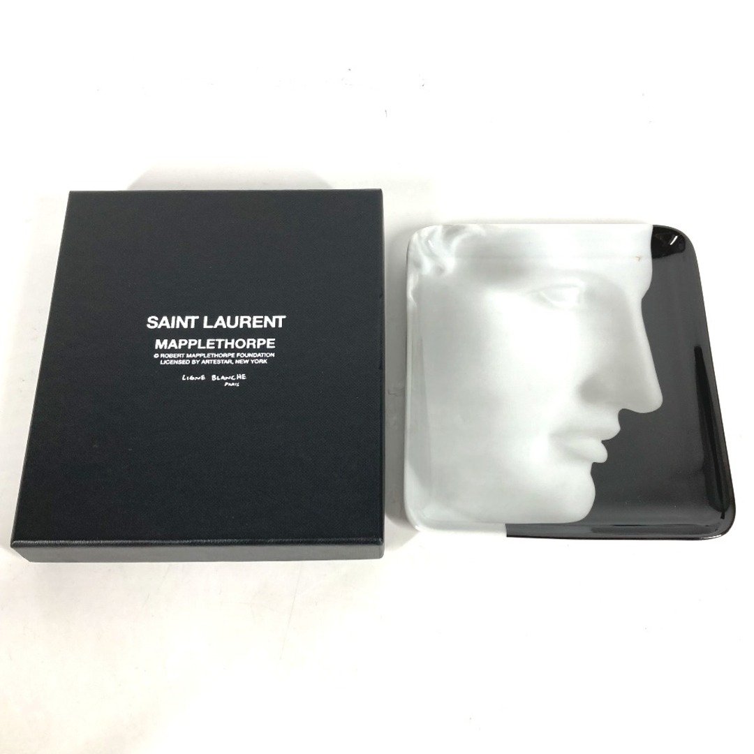 Saint Laurent(サンローラン)のサンローランパリ SAINT LAURENT PARIS ROBERT MAPPLETHORPE ピントレー トレイ トレー 小物入れ 陶器 ブラック 未使用 インテリア/住まい/日用品のインテリア小物(小物入れ)の商品写真