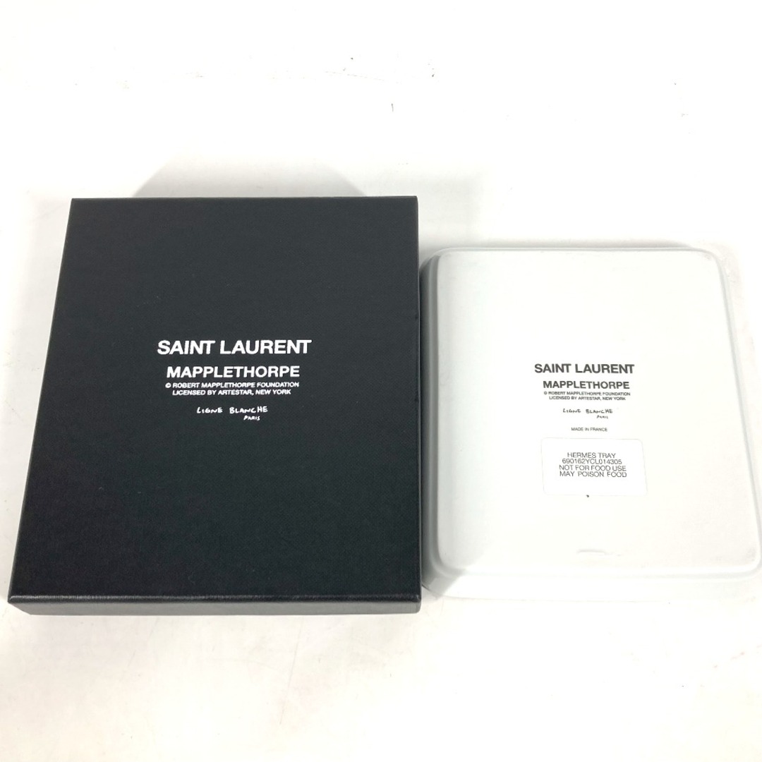 Saint Laurent(サンローラン)のサンローランパリ SAINT LAURENT PARIS ROBERT MAPPLETHORPE ピントレー トレイ トレー 小物入れ 陶器 ブラック 未使用 インテリア/住まい/日用品のインテリア小物(小物入れ)の商品写真