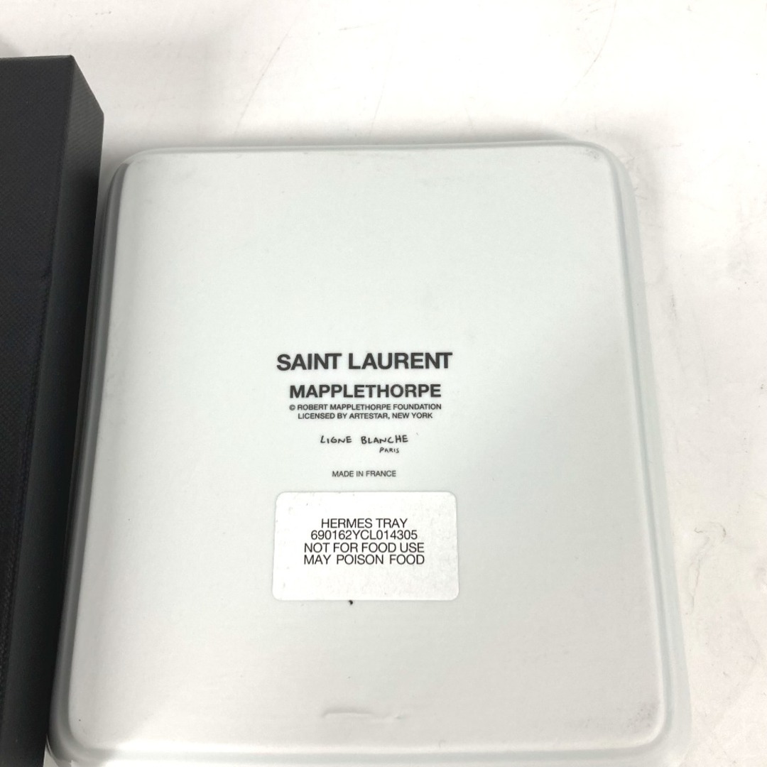 Saint Laurent(サンローラン)のサンローランパリ SAINT LAURENT PARIS ROBERT MAPPLETHORPE ピントレー トレイ トレー 小物入れ 陶器 ブラック 未使用 インテリア/住まい/日用品のインテリア小物(小物入れ)の商品写真