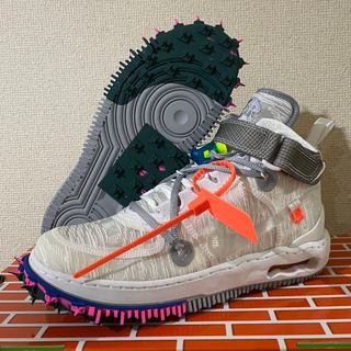 ナイキ(NIKE)の新品 オフホワイト ナイキ エアフォース1 ミッド ホワイト 27(スニーカー)