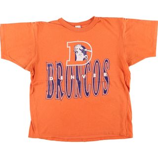 古着 90年代 GARAN NFL DENVER BRONCOS デンバーブロンコス スポーツプリントTシャツ USA製 メンズM ヴィンテージ /eaa447853(Tシャツ/カットソー(半袖/袖なし))