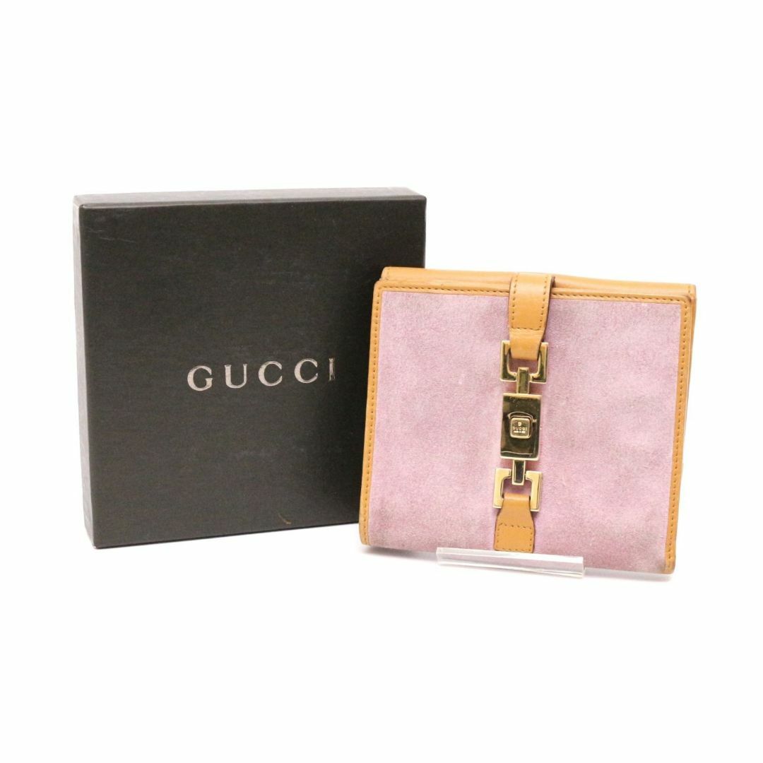 Gucci(グッチ)のグッチ 035-2067 ジャッキー 折り財布 ウォレット レザー ピンク レディースのファッション小物(財布)の商品写真