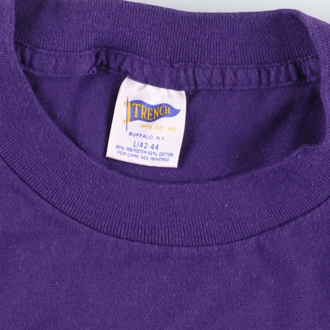 古着 90年代 TRENCH NFL MINNESOTA VIKINGS ミネソタバイキングス スポーツプリントTシャツ USA製 メンズL ヴィンテージ /eaa447854 メンズのトップス(Tシャツ/カットソー(半袖/袖なし))の商品写真