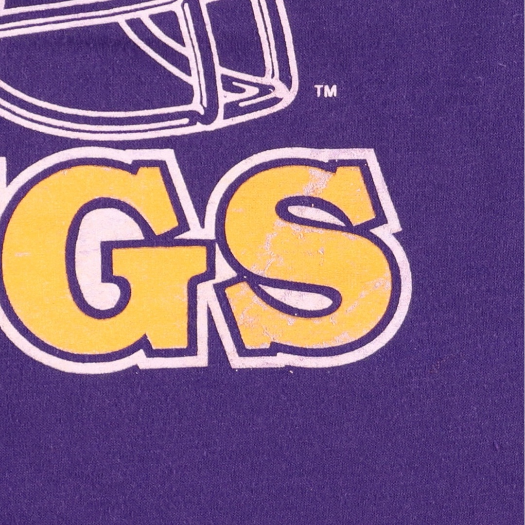 古着 90年代 TRENCH NFL MINNESOTA VIKINGS ミネソタバイキングス スポーツプリントTシャツ USA製 メンズL ヴィンテージ /eaa447854 メンズのトップス(Tシャツ/カットソー(半袖/袖なし))の商品写真