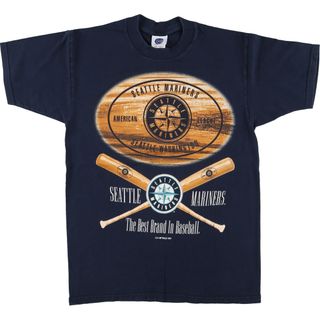 古着 90年代 COLLEGE CONCEPTS MLB SEATTLE MARINERS シアトルマリナーズ スポーツプリントTシャツ メンズM ヴィンテージ /eaa447856(Tシャツ/カットソー(半袖/袖なし))