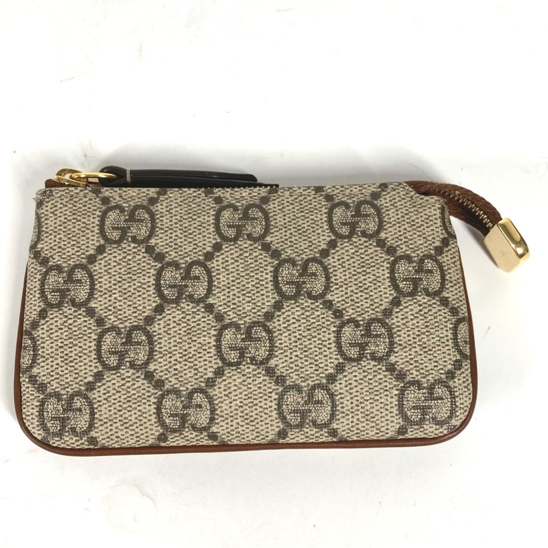 Gucci(グッチ)のグッチ GUCCI 447964 GGスプリーム キーリング付き 財布 小銭入れ コインケース GGスプリームキャンバス ベージュ 美品 レディースのファッション小物(コインケース)の商品写真