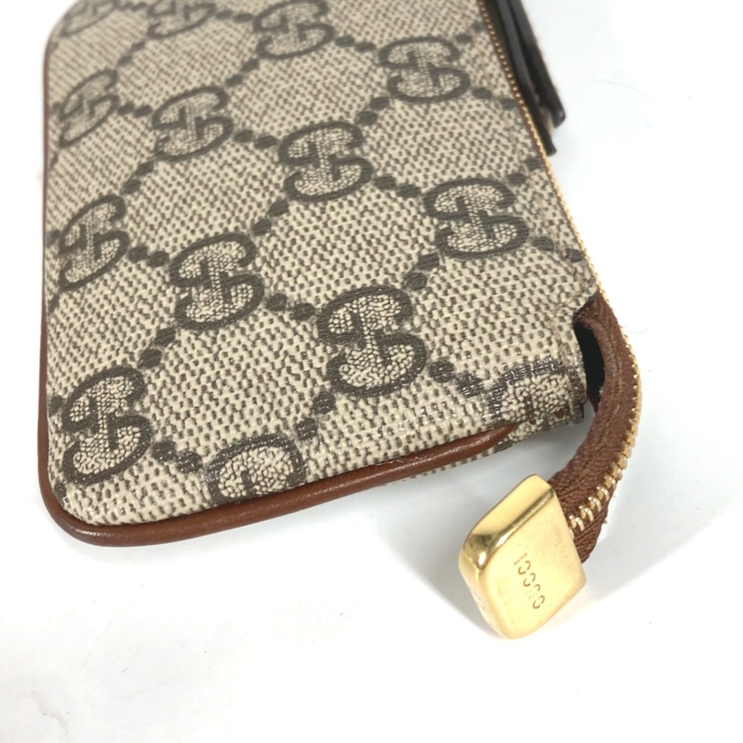 Gucci(グッチ)のグッチ GUCCI 447964 GGスプリーム キーリング付き 財布 小銭入れ コインケース GGスプリームキャンバス ベージュ 美品 レディースのファッション小物(コインケース)の商品写真