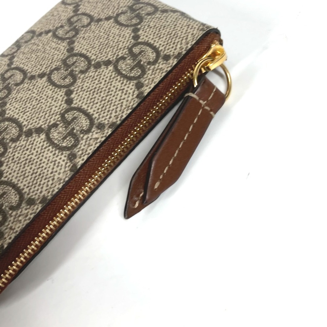 Gucci(グッチ)のグッチ GUCCI 447964 GGスプリーム キーリング付き 財布 小銭入れ コインケース GGスプリームキャンバス ベージュ 美品 レディースのファッション小物(コインケース)の商品写真