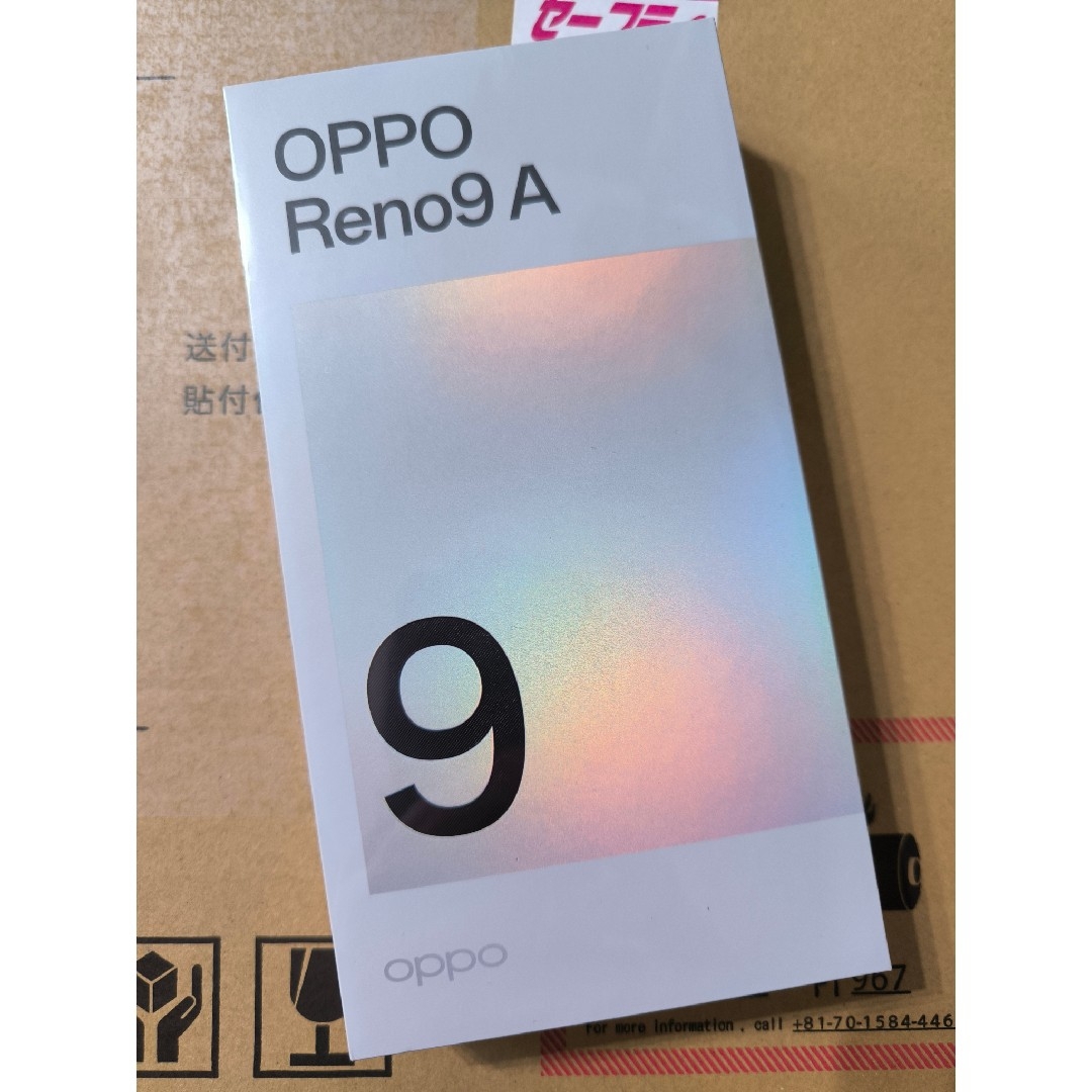 OPPO(オッポ)のoppo reno9a 未開封新品 スマホ/家電/カメラのスマートフォン/携帯電話(スマートフォン本体)の商品写真