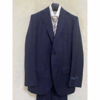 Ermenegildo Zegna - 【新品】春夏物 エルメネジルドゼニア生地 メンズ スーツ Y6 M 紺 チェック