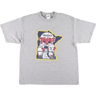 古着 CSA MLB MINNESOTA TWINS ミネソタツインズ スポーツプリントTシャツ メンズXL /eaa447864(Tシャツ/カットソー(半袖/袖なし))