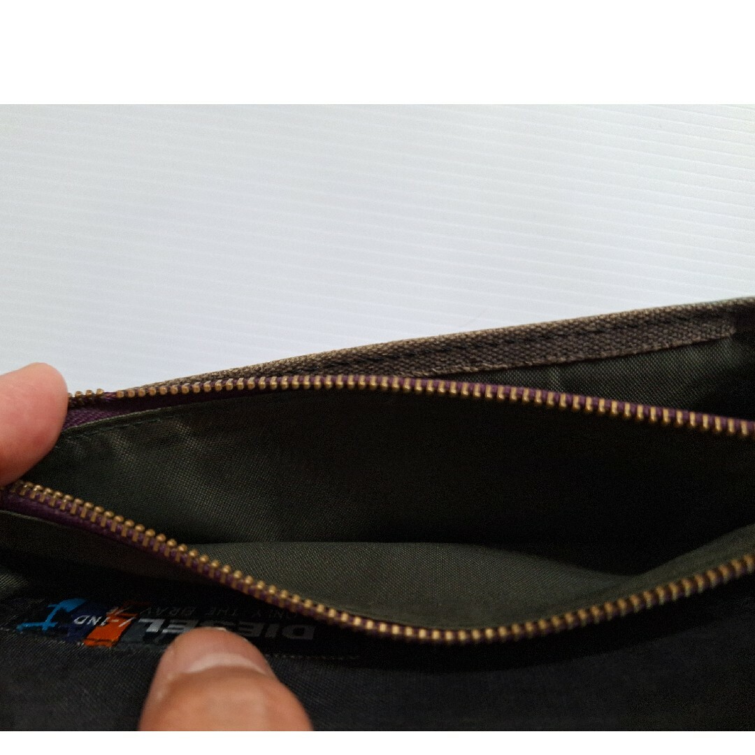 DIESEL(ディーゼル)のDIESEL　 ディーゼル　長財布　デニム　ブラック　メンズ　折り財布ジャンク品 メンズのファッション小物(長財布)の商品写真
