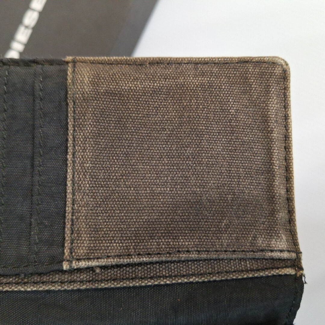 DIESEL(ディーゼル)のDIESEL　 ディーゼル　長財布　デニム　ブラック　メンズ　折り財布ジャンク品 メンズのファッション小物(長財布)の商品写真