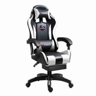 【色: 白と黒】GTBoy ゲーミングチェア gaming chair PCゲー(その他)