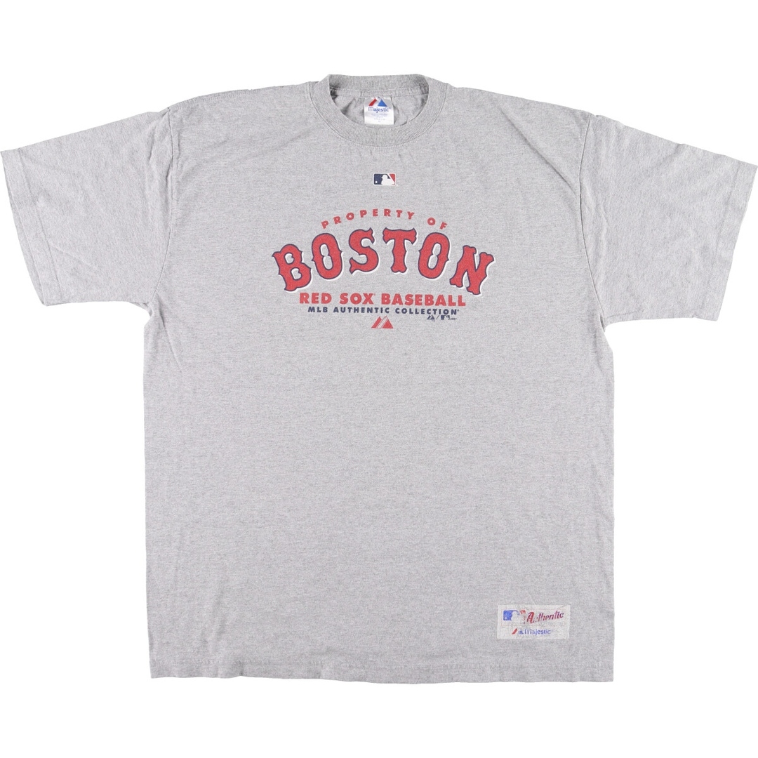 古着 00年代 MAJESTIC MLB BOSTON REDSOX ボストンレッドソックス スポーツプリントTシャツ メンズXL /eaa447861 メンズのトップス(Tシャツ/カットソー(半袖/袖なし))の商品写真