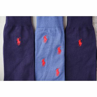 POLO RALPH LAUREN - POLOポロラルフローレン【3足セット／メンズ】おしゃれなソックス【新品です】