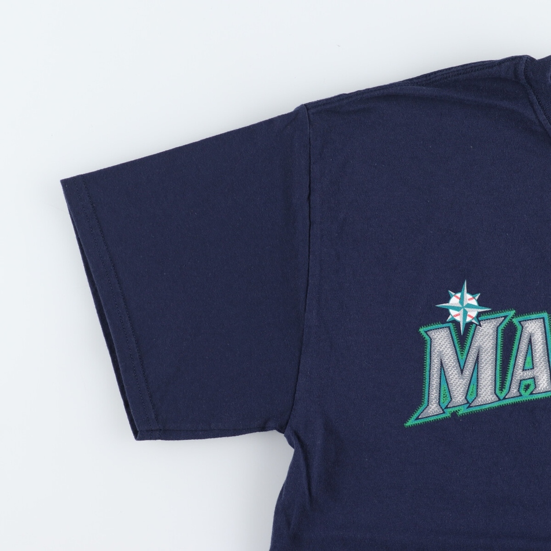 古着 MAJESTIC MLB SEATTLE MARINERS シアトルマリナーズ スポーツプリントTシャツ メンズM /eaa447865 メンズのトップス(Tシャツ/カットソー(半袖/袖なし))の商品写真