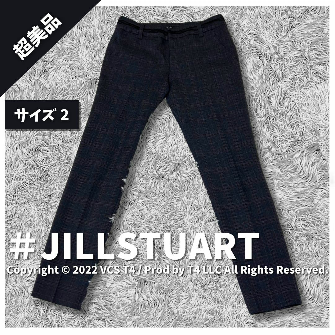 JILLSTUART(ジルスチュアート)の【超美品】ジルスチュアート カジュアルパンツ 2 チェック スキニー ✓4380 レディースのパンツ(カジュアルパンツ)の商品写真