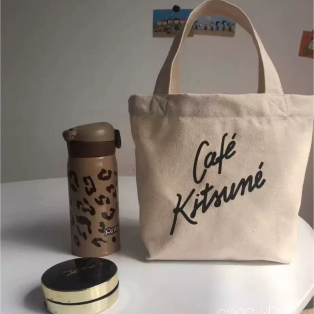 CafeKitsune✨ カフェキツネ maison コットン ミニトートバッグ レディースのバッグ(トートバッグ)の商品写真