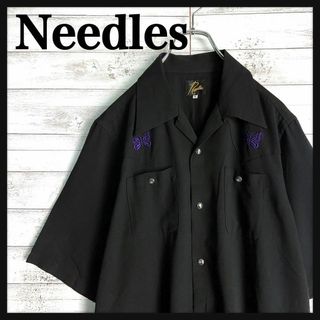 Needles - 9489【人気デザイン】ニードルス☆ワンポイント刺繍ロゴ定番カラーシャツ　美品