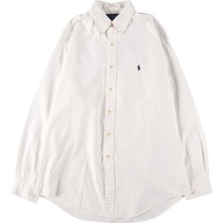 ラルフローレン(Ralph Lauren)の古着 ラルフローレン Ralph Lauren YARMOUTH 長袖 ボタンダウンシャツ メンズL /eaa447197(シャツ)