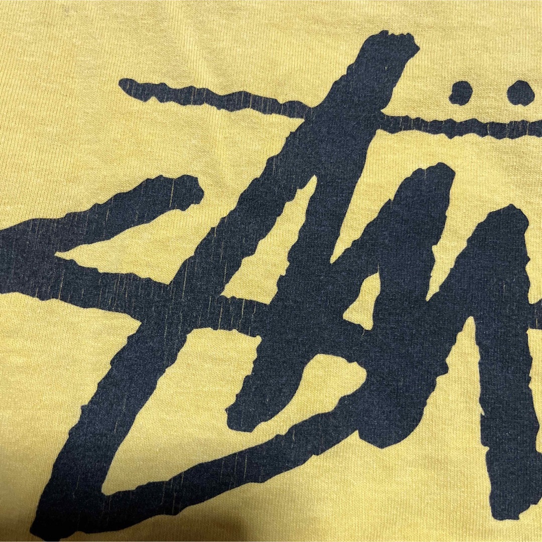 STUSSY(ステューシー)のSTUSSY トランプ　クローバー　tee tシャツ　L 黄色　yellow メンズのトップス(Tシャツ/カットソー(半袖/袖なし))の商品写真