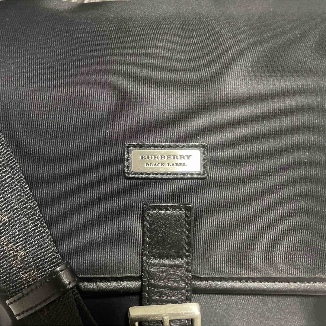 BURBERRY BLACK LABEL(バーバリーブラックレーベル)の極美品　バーバリーブラックレーベル ショルダーバッグ ノバチェック ナイロン メンズのバッグ(ショルダーバッグ)の商品写真