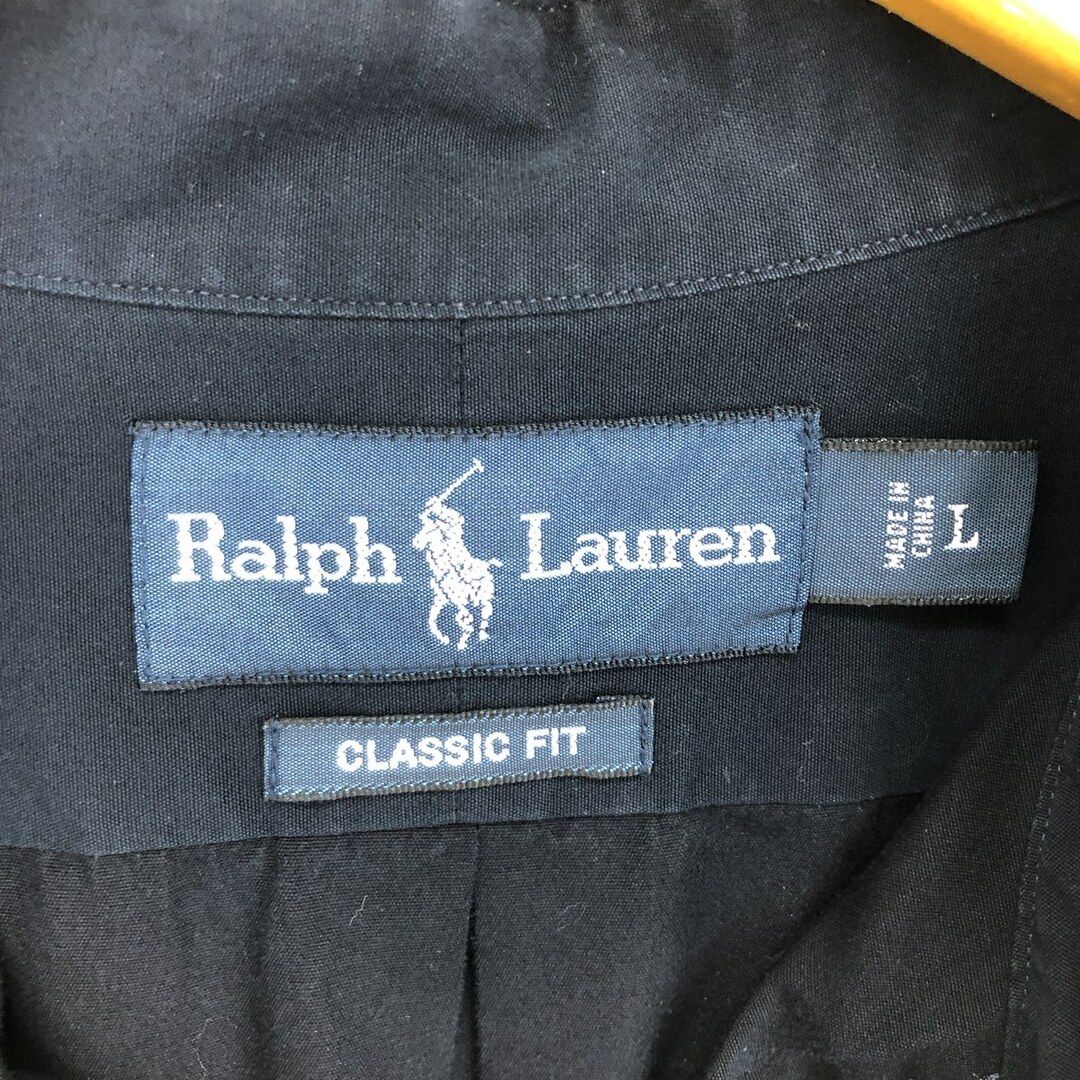 Ralph Lauren(ラルフローレン)の古着 ラルフローレン Ralph Lauren CLASSIC FIT 長袖 ボタンダウンシャツ メンズL /eaa448805 メンズのトップス(シャツ)の商品写真