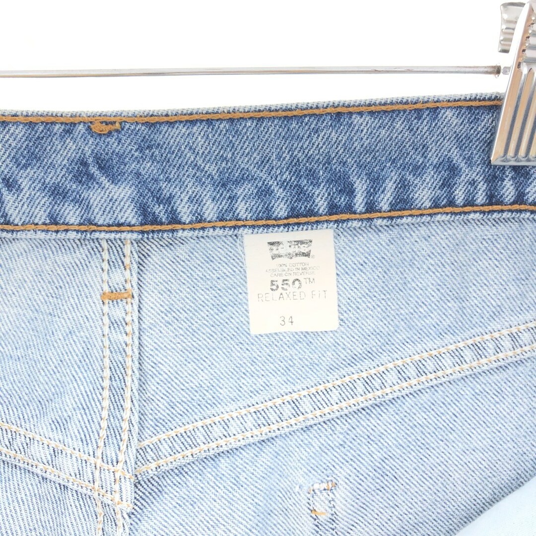 Levi's(リーバイス)の古着 90年代 リーバイス Levi's 550 RELAXED FIT デニムショーツ ハーフパンツ メンズw34 ヴィンテージ /eaa382549 メンズのパンツ(ショートパンツ)の商品写真