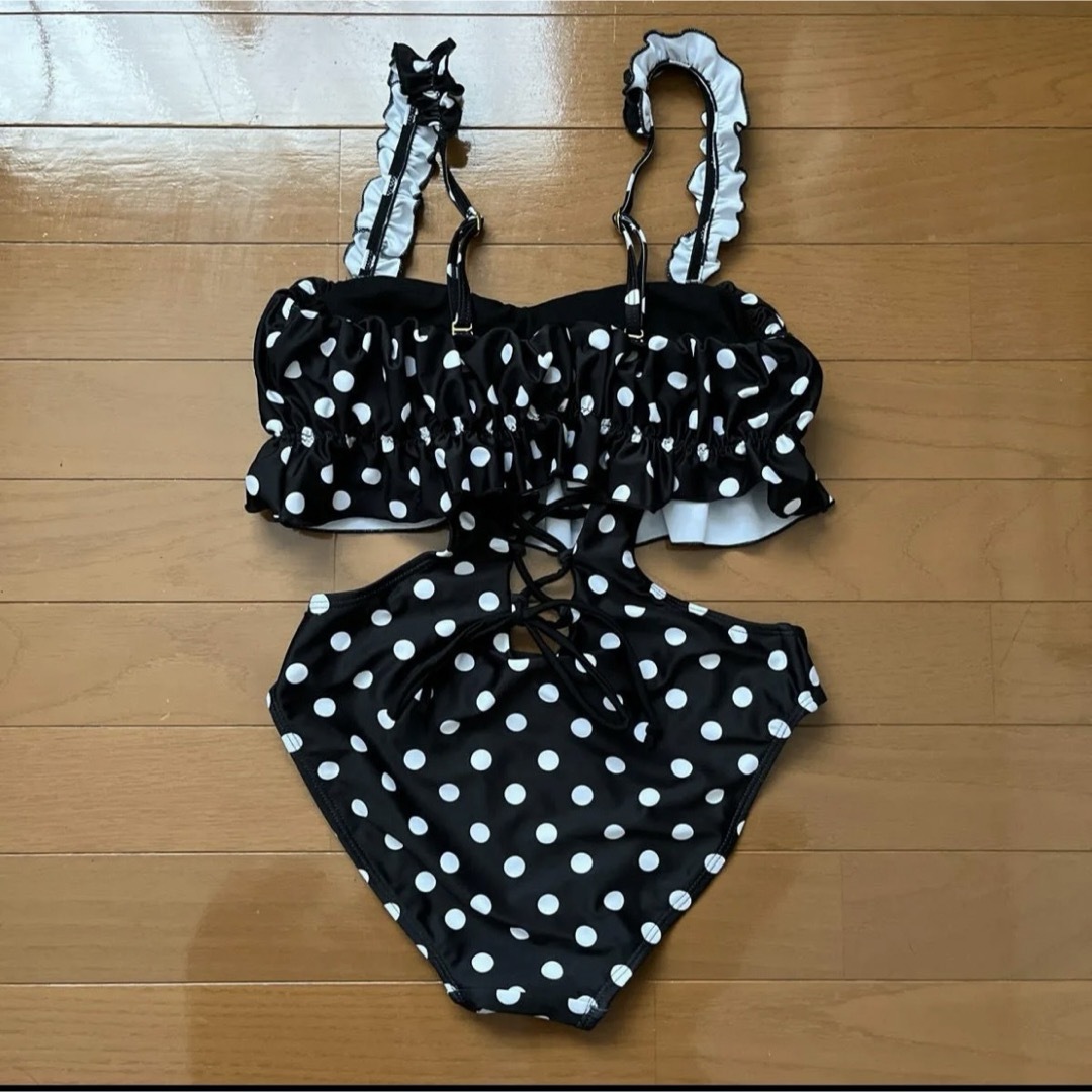 ビキニ 黒 ドット 水着 レディースの水着/浴衣(水着)の商品写真