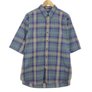 GAP - 古着 90年代 ギャップ GAP オールドギャップ 半袖 ボタンダウン チェックシャツ メンズXL ヴィンテージ /eaa443787