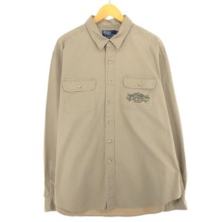 ラルフローレン(Ralph Lauren)の古着 ラルフローレン Ralph Lauren CLASSIC FIT 長袖 ワークシャツ メンズXXL /eaa447194(シャツ)