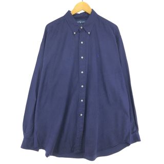 ラルフローレン(Ralph Lauren)の古着 ラルフローレン Ralph Lauren BLAKE 長袖 シルク ボタンダウンシャツ メンズXXL /eaa447198(シャツ)