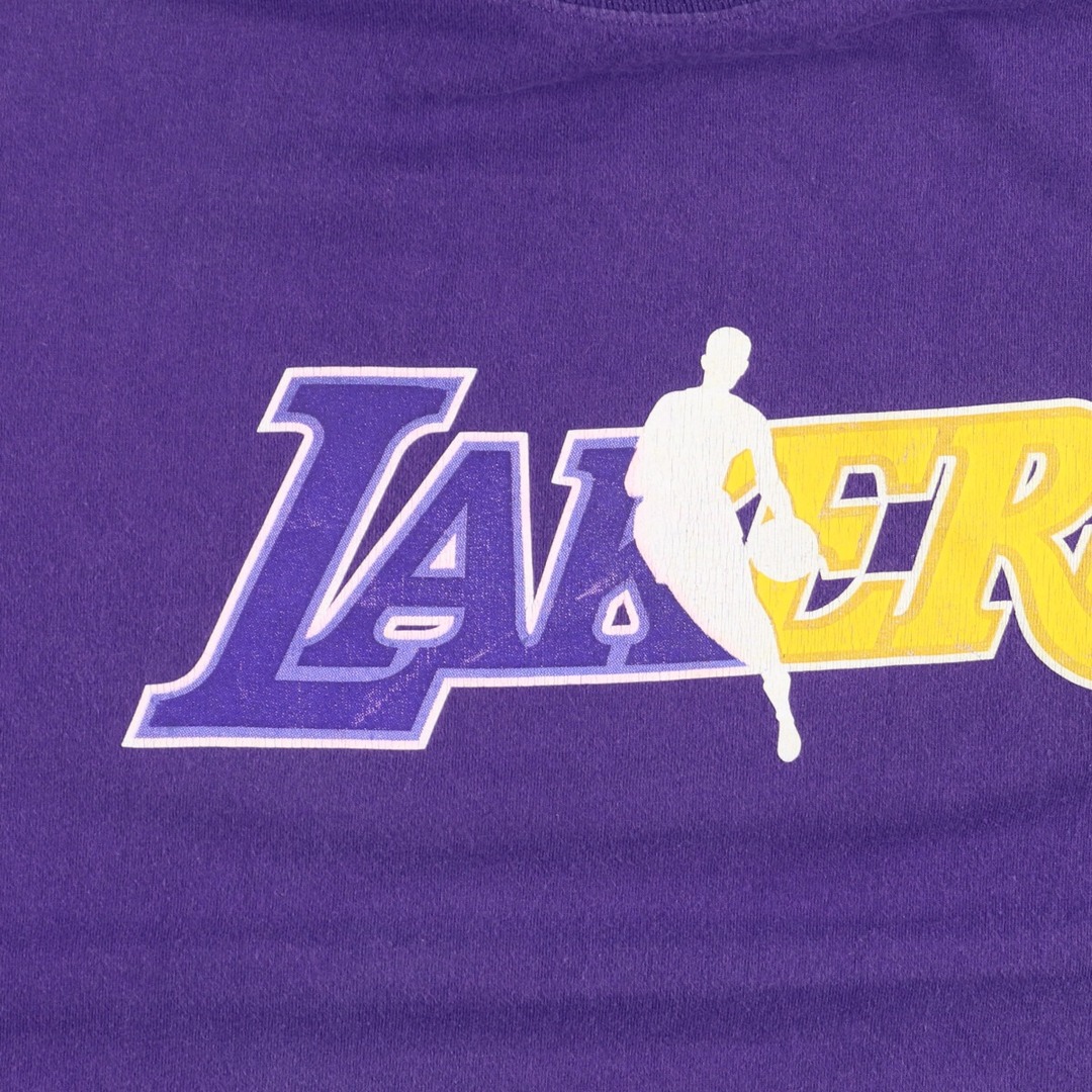 adidas(アディダス)の古着 アディダス adidas NBA LOS ANGELES LAKERS ロサンゼルスレイカーズ スポーツプリントTシャツ メンズXXL /eaa447867 メンズのトップス(Tシャツ/カットソー(半袖/袖なし))の商品写真