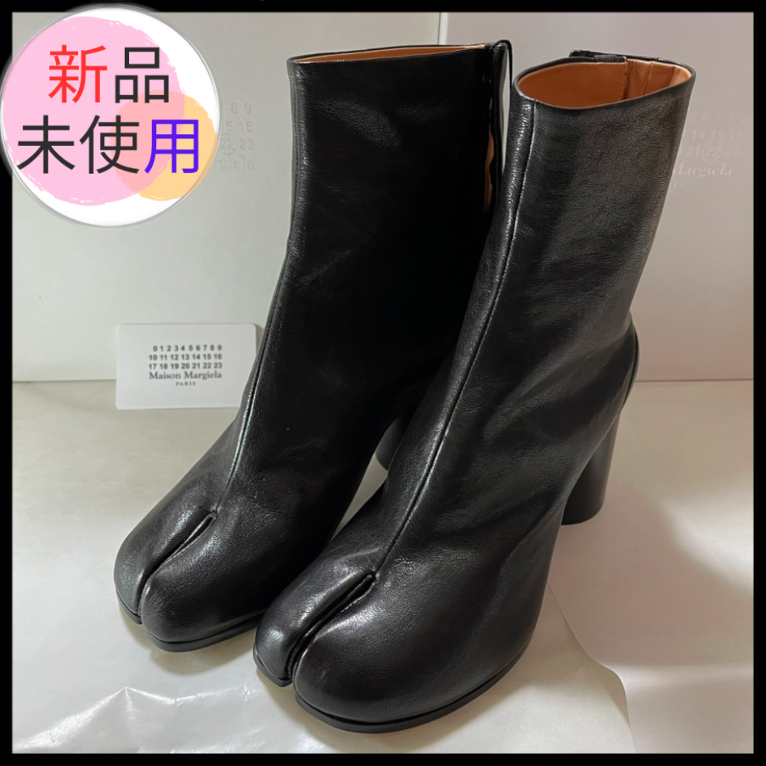 Maison Martin Margiela(マルタンマルジェラ)の匿名配送 Maison Margiela マルジェラ タビ アンクル ブーツ 黒 レディースの靴/シューズ(ブーツ)の商品写真