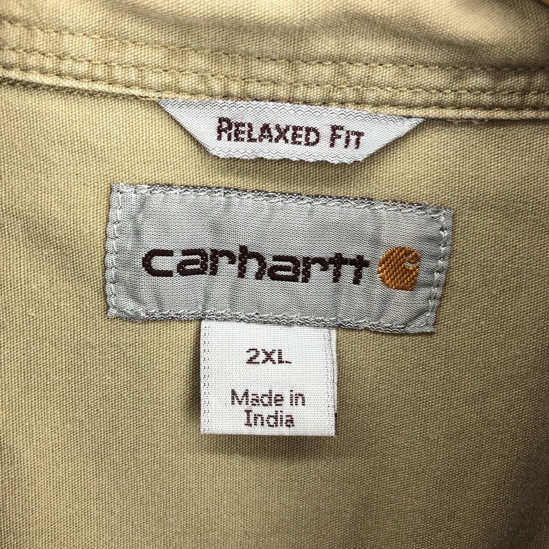 carhartt(カーハート)の古着 カーハート Carhartt RELAXED FIT ボタンダウン 半袖 ワークシャツ メンズXXL /eaa447981 メンズのトップス(シャツ)の商品写真