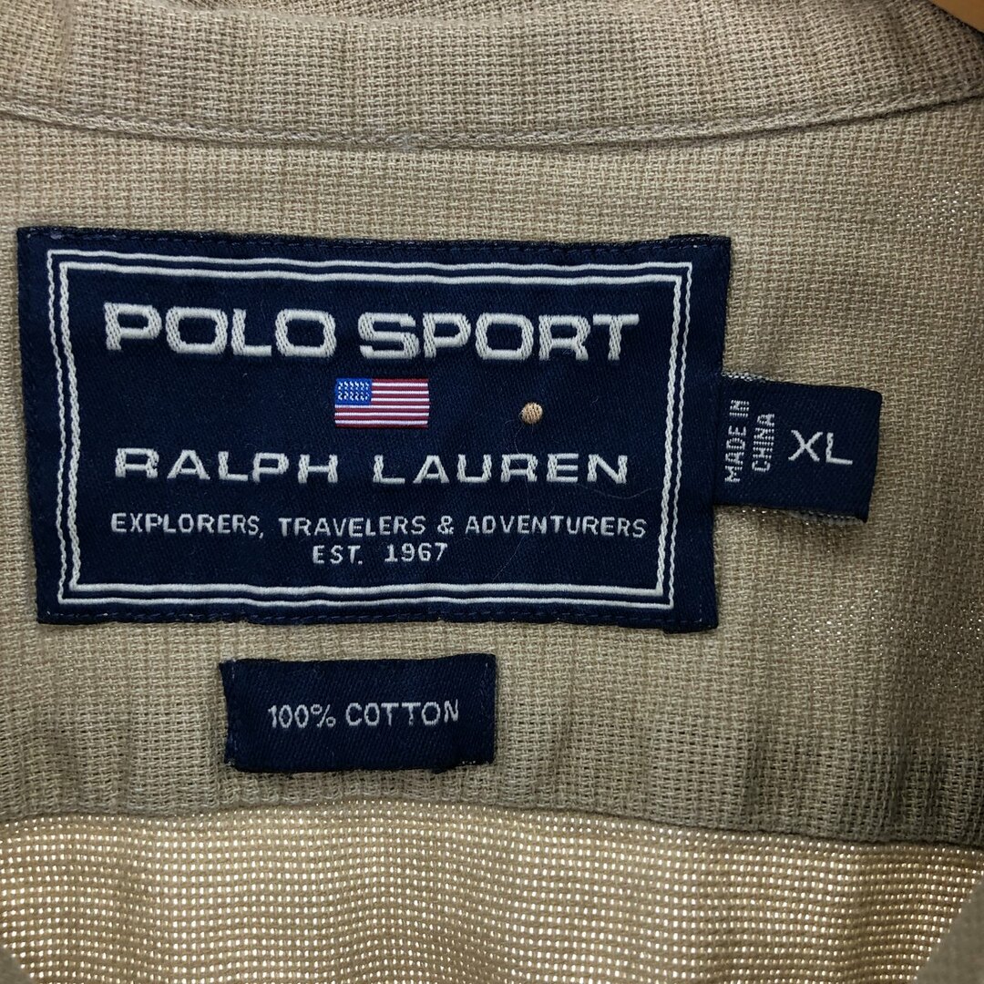 Ralph Lauren(ラルフローレン)の古着 ラルフローレン Ralph Lauren POLO SPORT ポロスポーツ プルオーバー 長袖 コットンシャツ メンズXL /eaa448809 メンズのトップス(シャツ)の商品写真