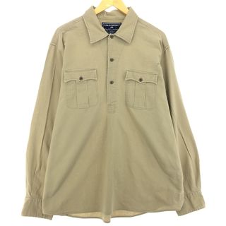 ラルフローレン(Ralph Lauren)の古着 ラルフローレン Ralph Lauren POLO SPORT ポロスポーツ プルオーバー 長袖 コットンシャツ メンズXL /eaa448809(シャツ)