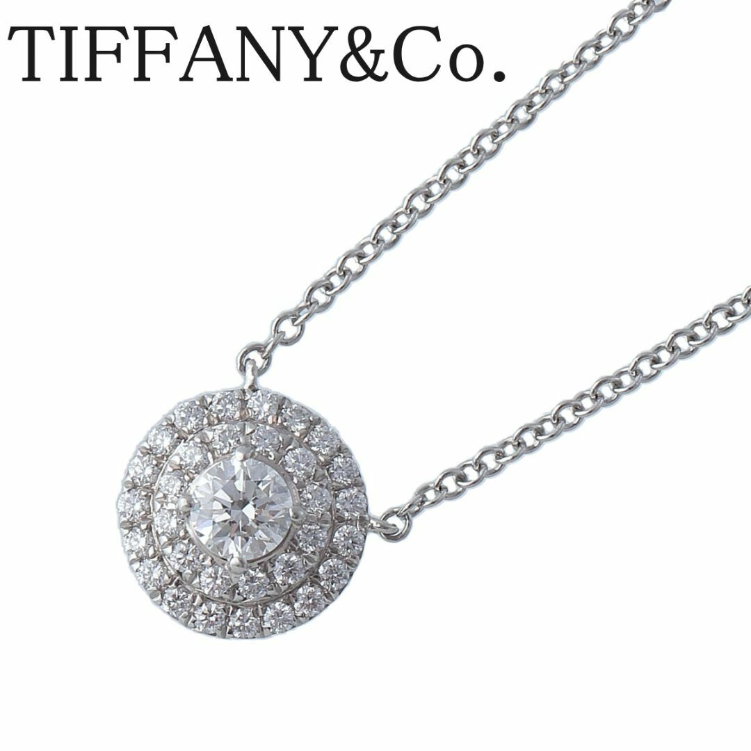 Tiffany & Co.(ティファニー)のティファニー ダイヤ ネックレス ソレスト 現行モデル Pt950 41cm 箱 新品仕上げ済 TIFFANY【16544】 レディースのアクセサリー(ネックレス)の商品写真