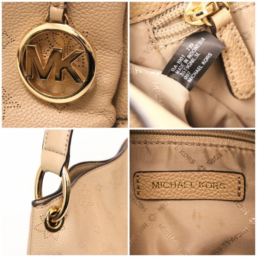 Michael Kors(マイケルコース)のマイケルコース ハンドバッグ ワンショルダーバッグ レザー アイボリー ベージュ レディースのバッグ(ハンドバッグ)の商品写真