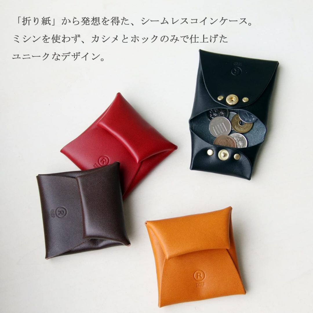 【色: black_pr-co-5】PORCO ROSSO コインケース 革 小 メンズのバッグ(その他)の商品写真