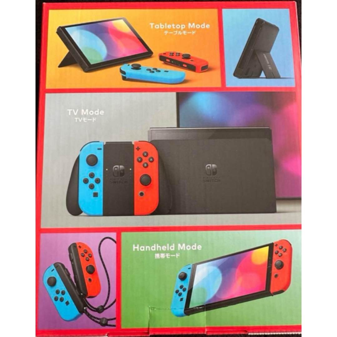 Nintendo Switch(ニンテンドースイッチ)の【新品未開封品】任天堂スイッチ　有機ELモデル　 JCネオン　Switch 本体 エンタメ/ホビーのゲームソフト/ゲーム機本体(家庭用ゲーム機本体)の商品写真