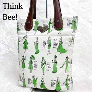 極美品✨Think Bee!  シンクビー ビーズ刺繍 トートバッグ