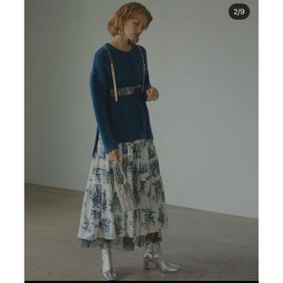 アメリヴィンテージ(Ameri VINTAGE)の《即日発送》Ameri VINTAGE TULLE DOCKING SKIRT(ロングスカート)