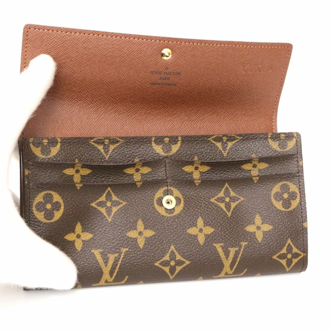 LOUIS VUITTON(ルイヴィトン)のルイヴィトン M61734 モノグラム ポルトフォイユ サラ 長財布 ブラウン レディースのファッション小物(財布)の商品写真