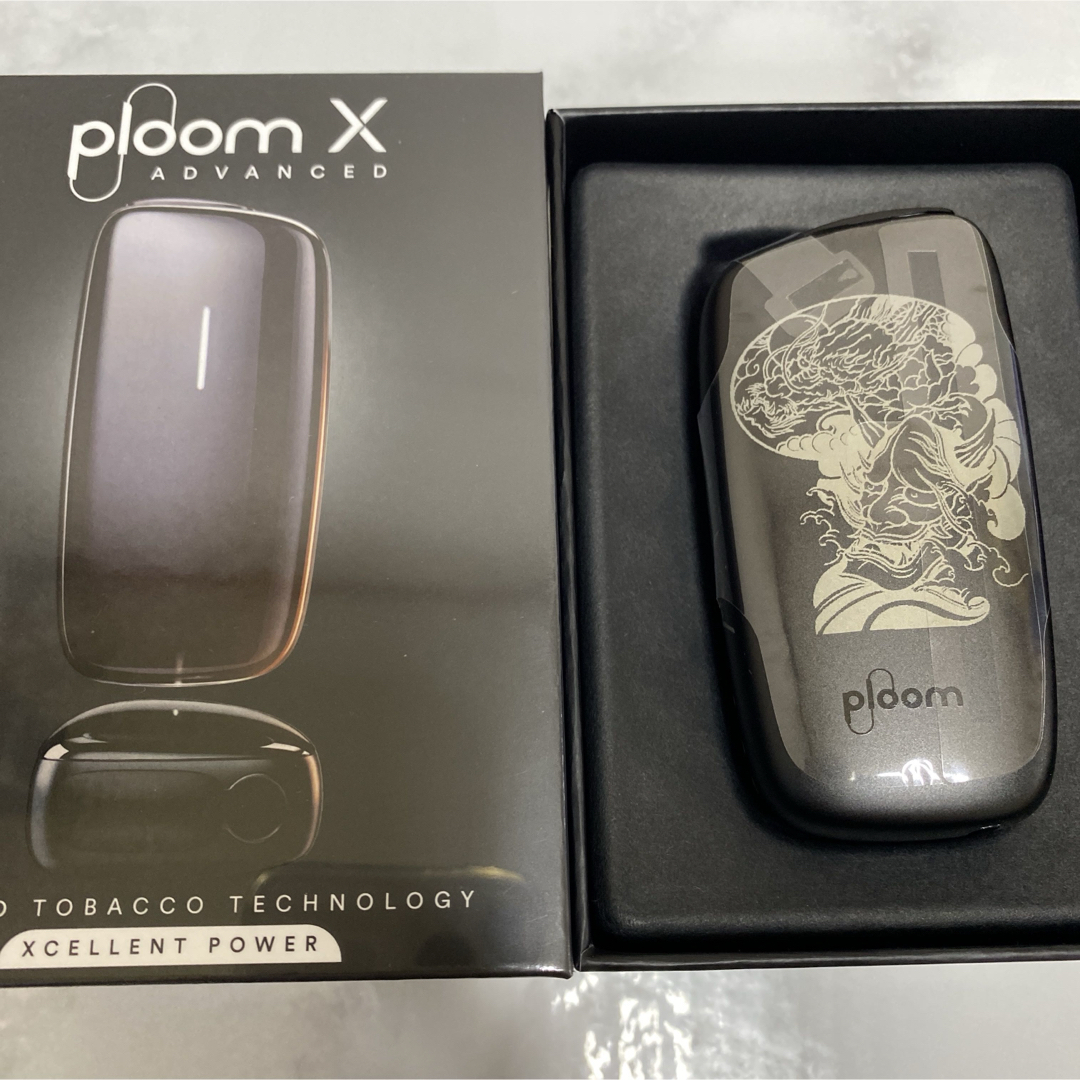 PloomTECH(プルームテック)の龍 般若 デザイン プルームエックス Ploom X アドバンスド 本体 黒 メンズのファッション小物(タバコグッズ)の商品写真