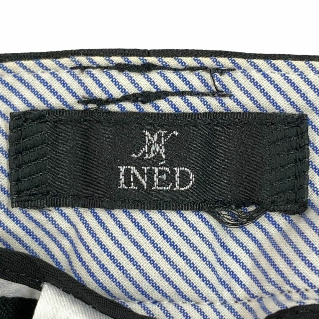 INED(イネド)の訳あり INED イネド レディース パンツ クロップド ブラック ストレッチ レディースのパンツ(クロップドパンツ)の商品写真